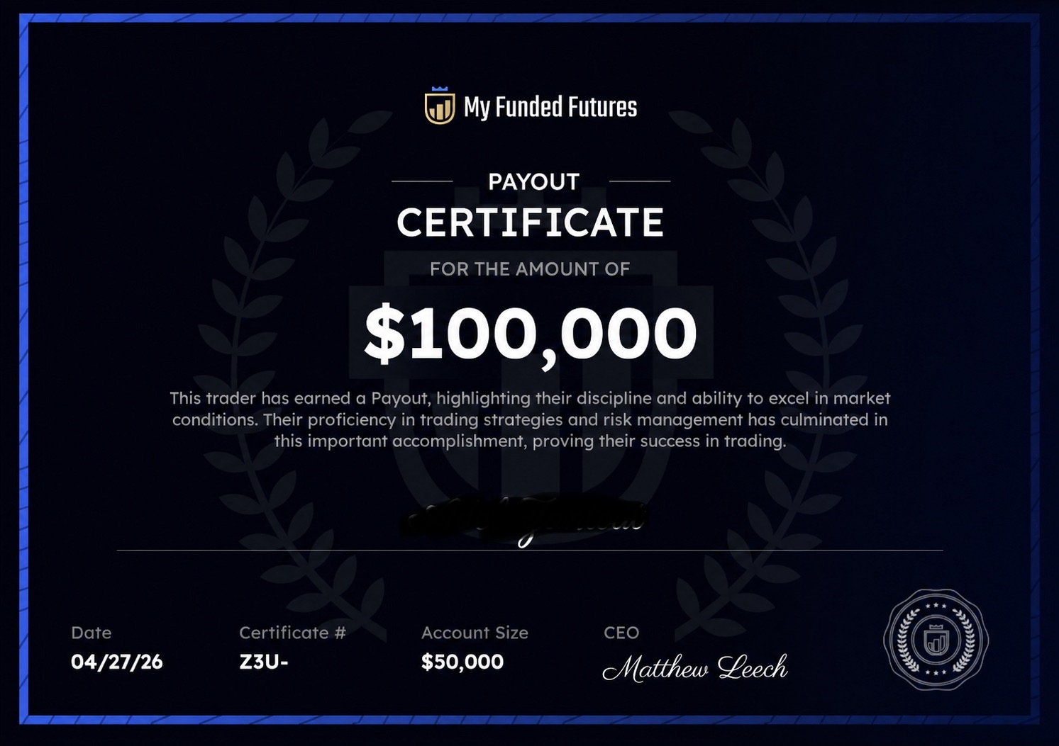 Truescy payout proof